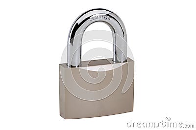 Closed padlock Stock Photo