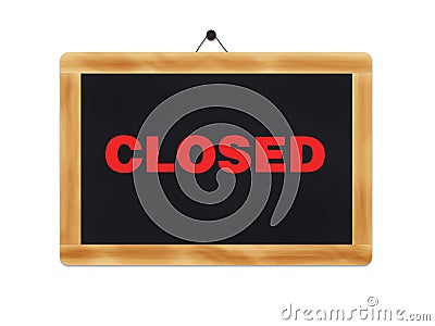Closed-sign Stock Photo