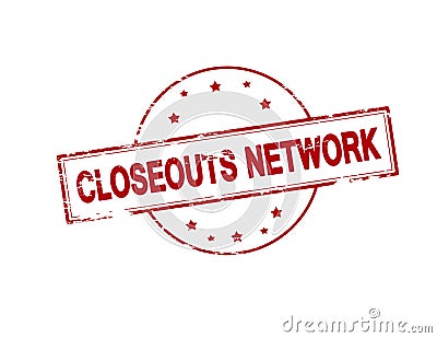 Closeouts network Cartoon Illustration