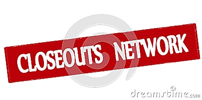 Closeouts network Vector Illustration