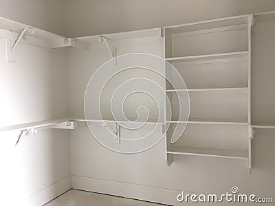 A closet for clothing in new house Stock Photo