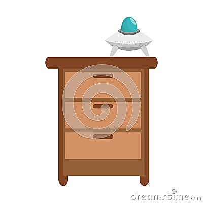 Closet with toy icon Vector Illustration