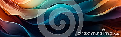 Closeup abstract flower petals or nature pattern color background.exotic wallpaper in painting style.wavy wave art shape Stock Photo