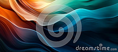 Closeup abstract flower petals or nature pattern color background.exotic wallpaper in painting style.wavy wave art shape Stock Photo