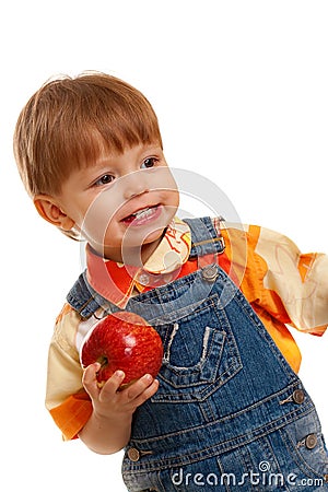 Closeup baby boy portrait Stock Photo