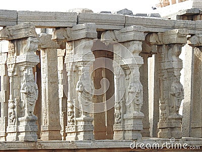 Beautiful Veerabhadra Hindu temple located in Lepakshi in the state of Andhra Pradesh, India Stock Photo