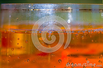 Closeup beer glass cup Stock Photo