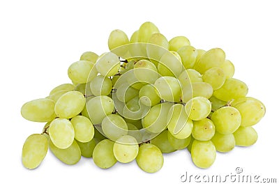 Closeup of big bunch of fresh green table grapes Stock Photo