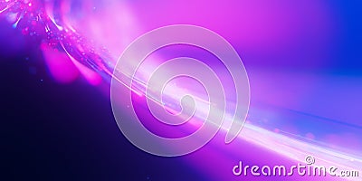 Closeup of bigdata light speed flow. Abstract digital data stream of quantum computing. Cyberspace of qubit trail waves Stock Photo