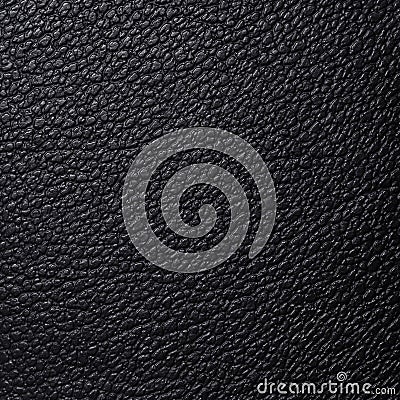 Closeup black leather texture background Stock Photo