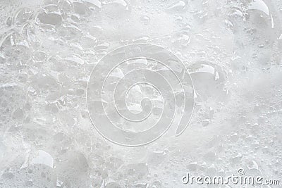 Bubbles foam white background from washing Stock Photo