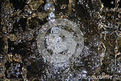 Closeup of bubbling water Stock Photo