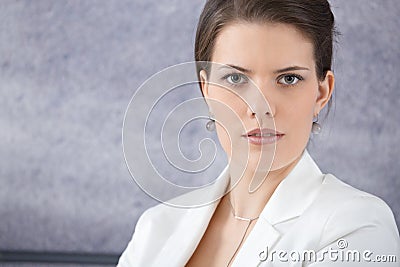 Closeup businesswoman portrait Stock Photo