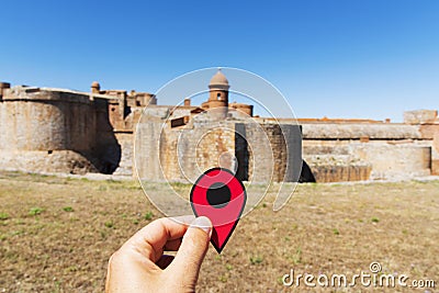 Fort de Salses, in Salses-le-chateau, France Stock Photo