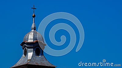 Closeup of a church dome in Brasov, Rumania Stock Photo