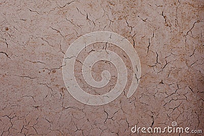 Closeup clay wall. Clay surface can use as background or backdrop. Copy space for text Stock Photo