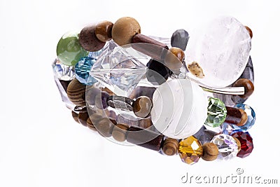 Closeup of a colored petre bracelet Stock Photo