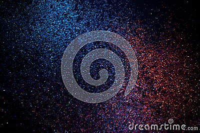 Closeup colourful glitters Stock Photo