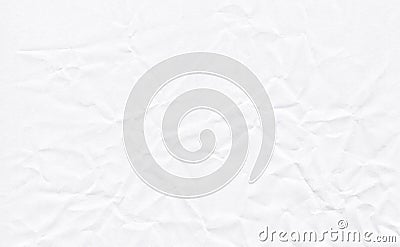Closeup crumpled white paper texture background, texture. White paper sheet board with space for text ,pattern or abstract backgr Stock Photo