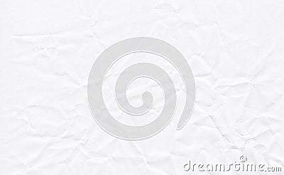 Closeup crumpled white paper texture background, texture. White paper sheet board with space for text ,pattern or abstract backgr Stock Photo
