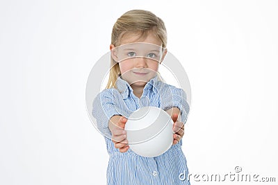 Closeup of cute female kid Stock Photo