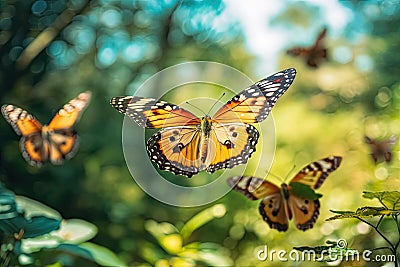 Delicate Butterflies Fragile Lepidoptera Stock Photo