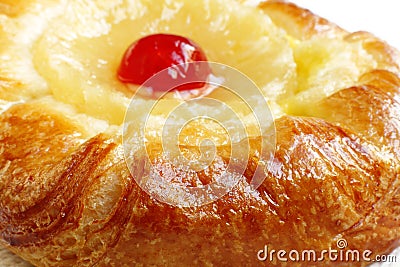 Closeup of delicious fruit Danish Pastry Stock Photo