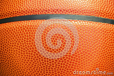 Closeup detail of basketball ball texture background Stock Photo