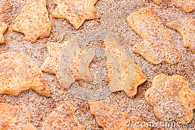 Closeup of different cookies Stock Photo