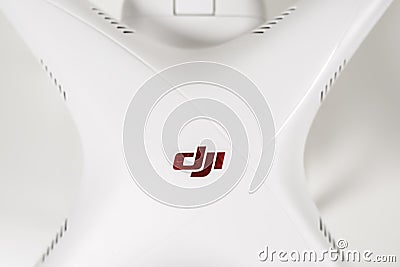 Closeup of Drone quadrocopter Dji Phantom 3 Advanced Editorial Stock Photo