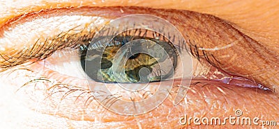Closeup of an eye Stock Photo