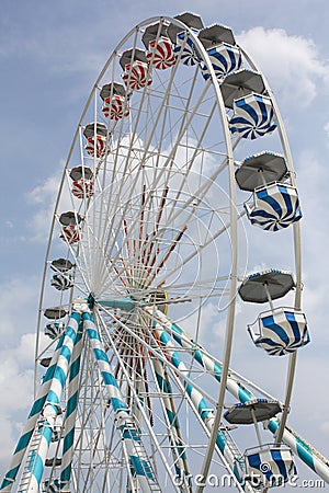 Closeup of a ferris wheel Stock Photo