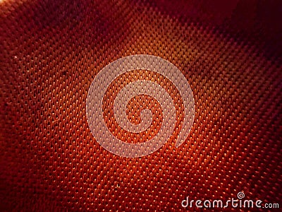 Closeup fiber textiles pattern background abstract dark red color Stock Photo