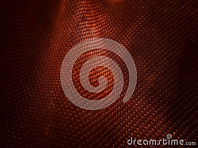 Closeup fiber textiles pattern background abstract dark red color Stock Photo