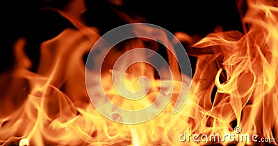 Closeup Fire flame abstract background Stock Photo