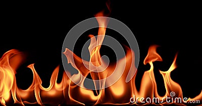 Closeup Fire flame abstract background Stock Photo