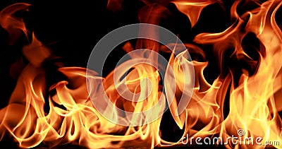 Closeup Fire flame abstract background Stock Photo