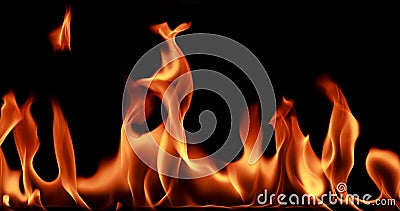 Closeup Fire flame abstract background Stock Photo