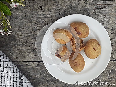 Closeup of fried combro Stock Photo