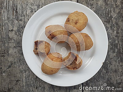 Closeup of fried combro Stock Photo