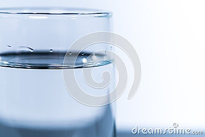 Closeup glass of water, fresh and pure water, world of water day concept Stock Photo