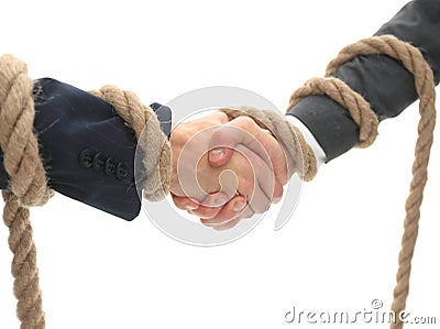 Closeup .the handshake business partners. Stock Photo