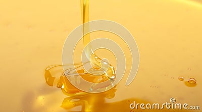 Thick dripping honey Stock Photo