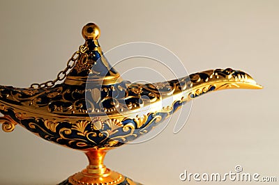 Magical Genie Lamp Stock Photo