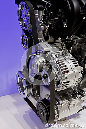 Closeup of an internal combustion engine Stock Photo