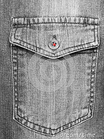 Closeup jeans Stock Photo