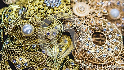 Closeup of jewelry Stock Photo