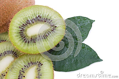 Closeup kiwi Stock Photo