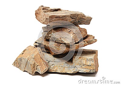 Closeup of large lump of rock with minerals Stock Photo