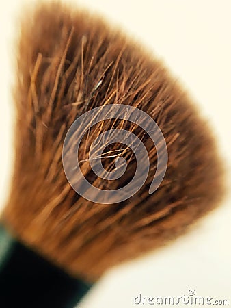 Closeup of a make up brush Stock Photo